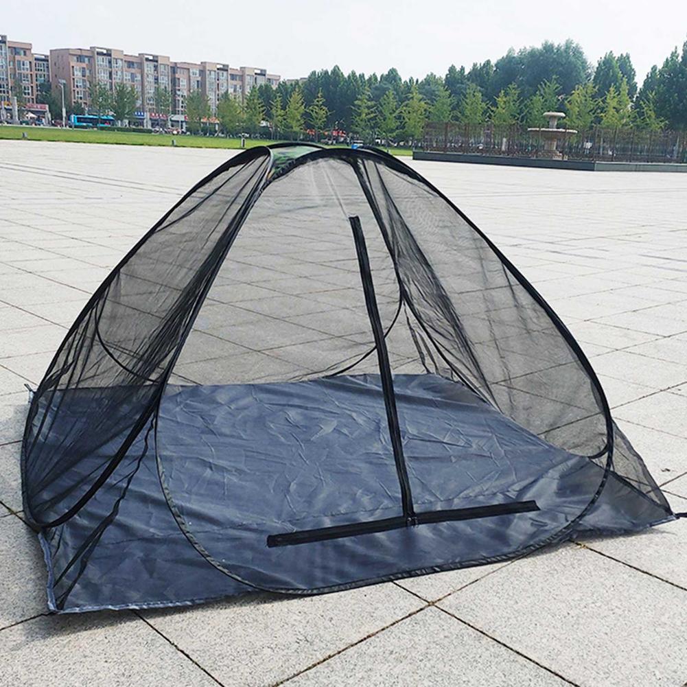 Cheap Goat Tents Outdoor Camping Anti Bug Tent Summer Pop Up Mesh Tent 2Person Rodless Outdoor Camping Tent Portable Beach Inner Mesh Tent Tents 
